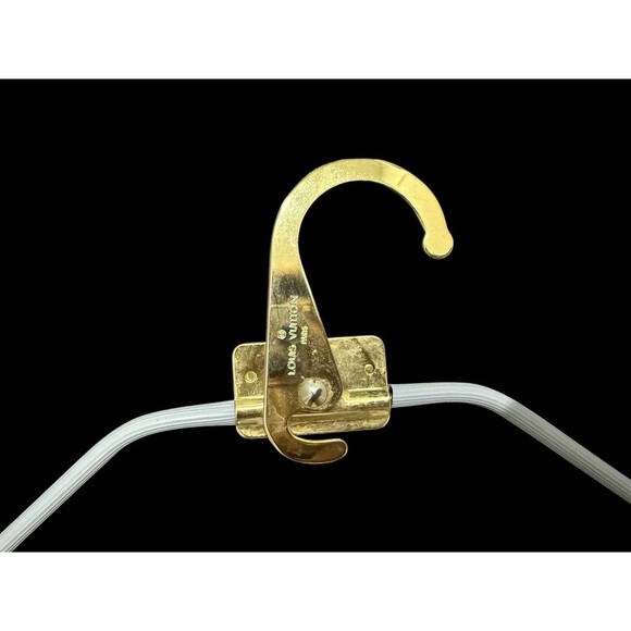 Vintage Louis Vuitton Housse Porte-Habits 2 Pli Garment Bag + 3 Brass Hangers - Picture 8 of 16